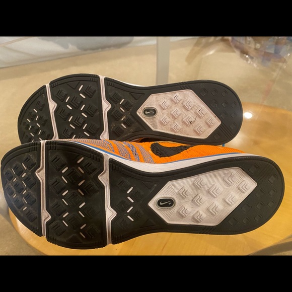 Nike Flyknit Racer Made In USA Mens 5.5 Orange Olympics 2012 Run Trainer - Picture 3 of 3